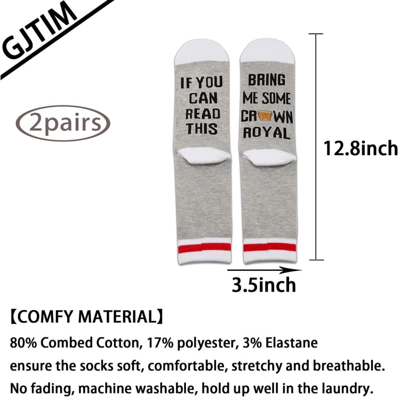 Whiskey Lover Socks - 2 Pairs Gift Set
