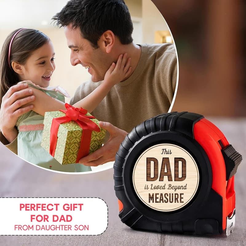Father's Day Tape Measure Gift for Dads - Woodworking Tool