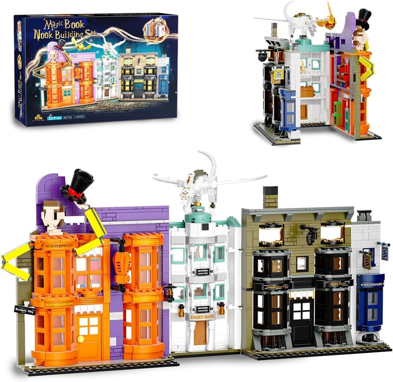 Creative Building Set Bookend Toy for Fantasy Fans (1187 Pieces)