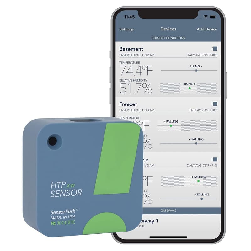 Smart Bluetooth Temperature & Humidity Sensor with App Monitoring