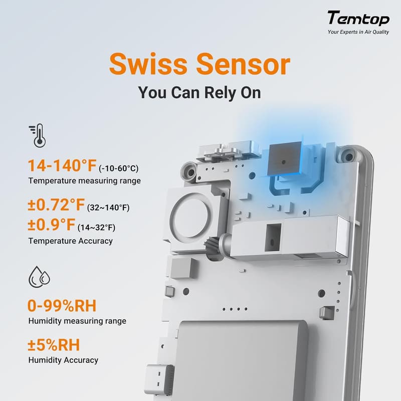 Bluetooth Humidity Meter T1 - Indoor Thermometer & Hygrometer