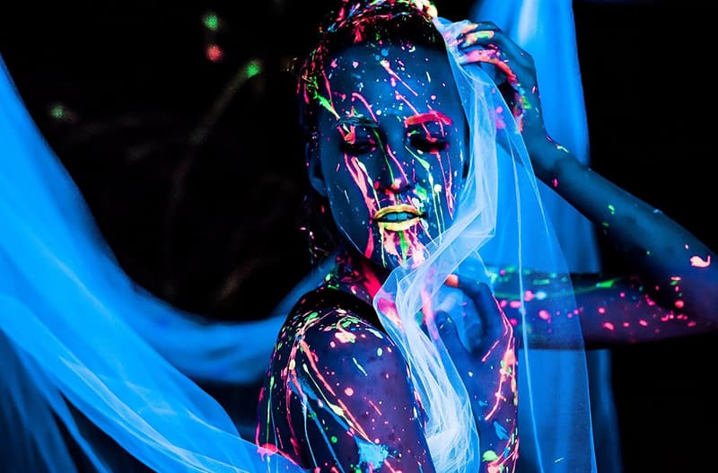UV Neon Face & Body Paint Set - Blacklight Reactive, Washable, Safe (8 x 2 oz)