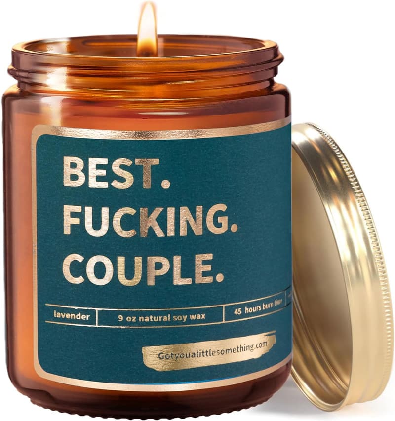 Funny Scented Candle for Couples - Perfect Engagement Gift