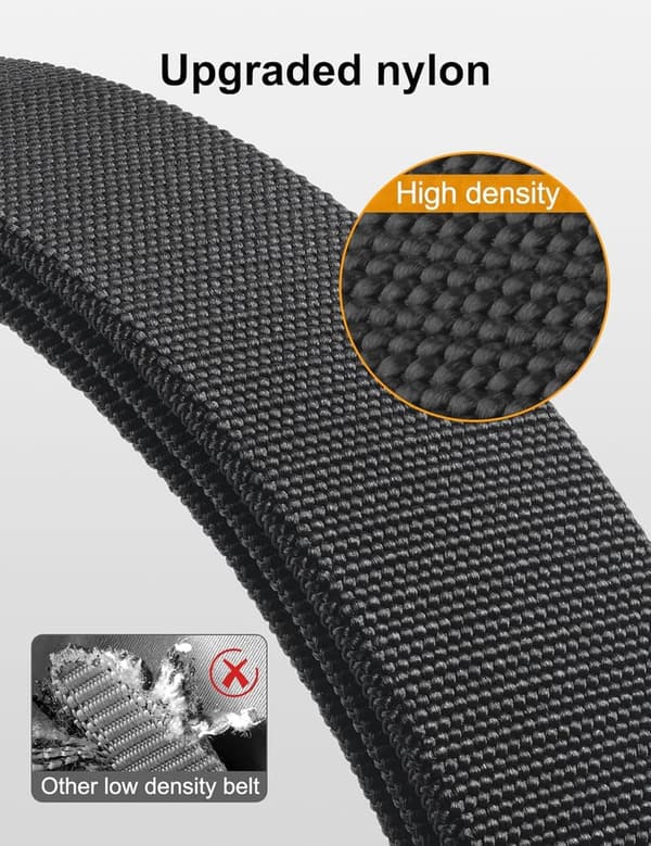 Tactical Hiking Belt with Heavy-Duty Buckle - 1.5