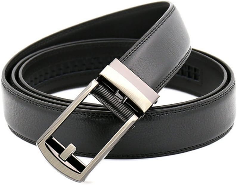 Men's Adjustable Genuine Leather Dress Belt (27-46