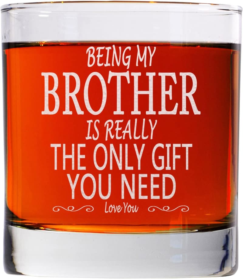 Big Brother Bourbon Rocks Glass - 11oz Old Fashioned Gift