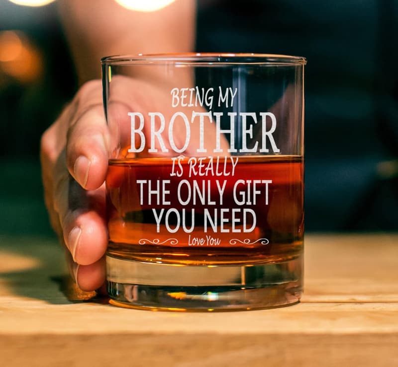 Big Brother Bourbon Rocks Glass - 11oz Old Fashioned Gift