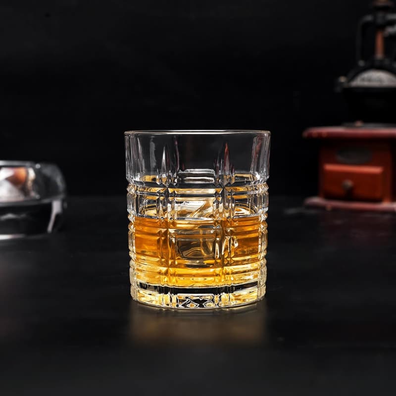 Father's Day Whiskey Glasses Set - 10 Oz Crystal Old Fashioned
