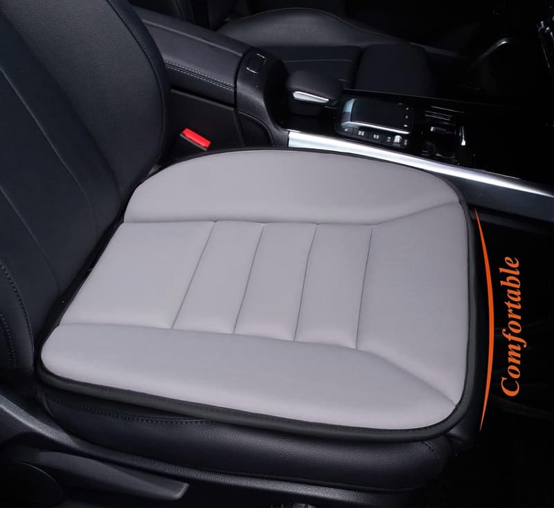 Comfort Memory Foam Car Seat Cushion for Office and Travel (Gray)