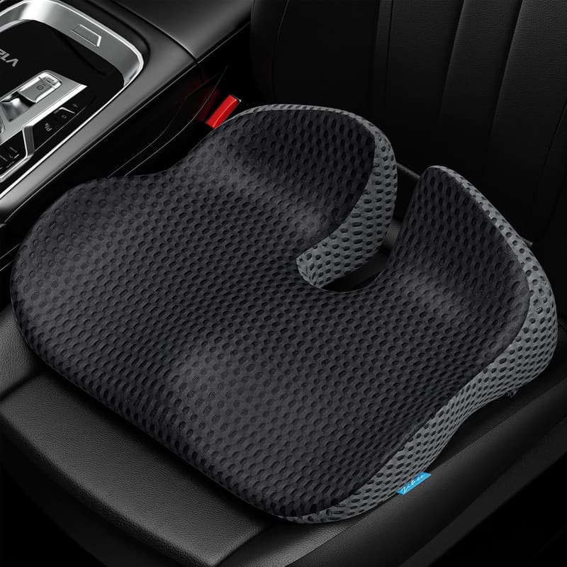 Car Seat Cushion with Honeycomb Gel & Memory Foam for Comfort