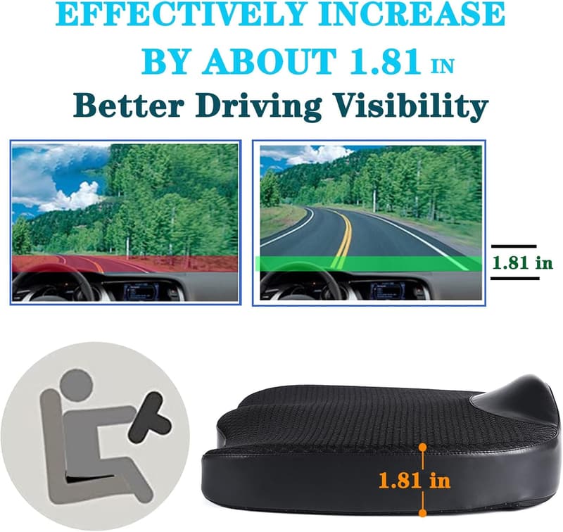 Comfort Memory Foam Cushion for Car and Office Seat Relief