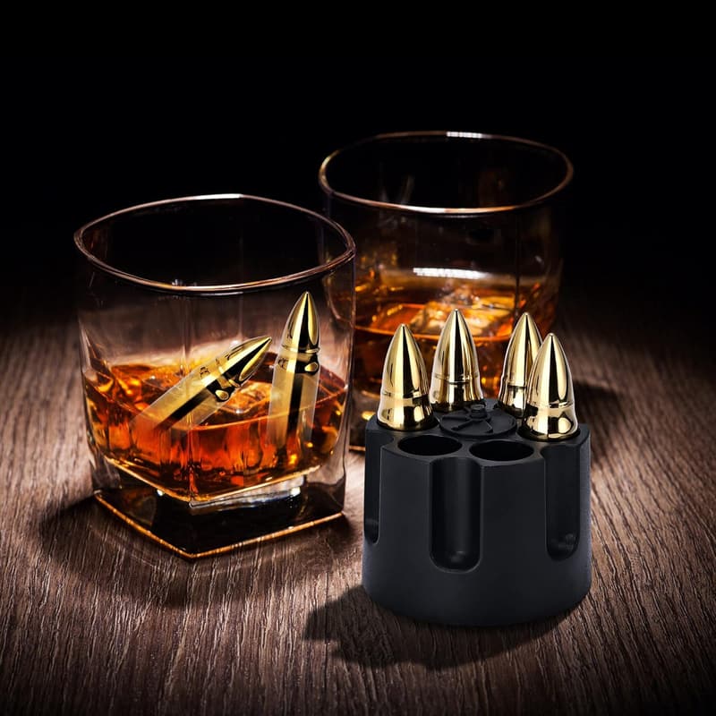 Whiskey Stones Set for Men – Unique Birthday and Father's Day Gift