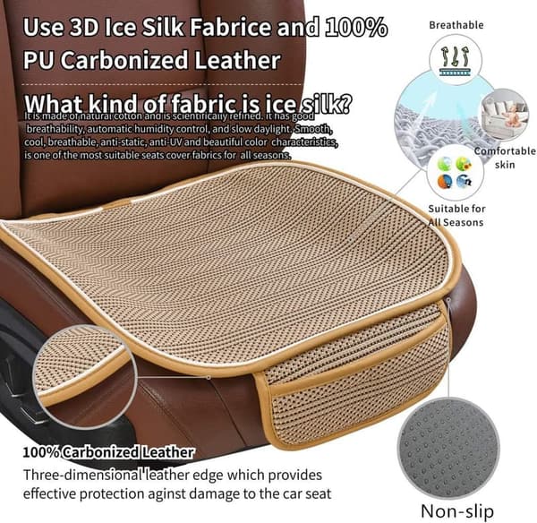 Breathable Car Seat Cushion Universal Protector for Drivers