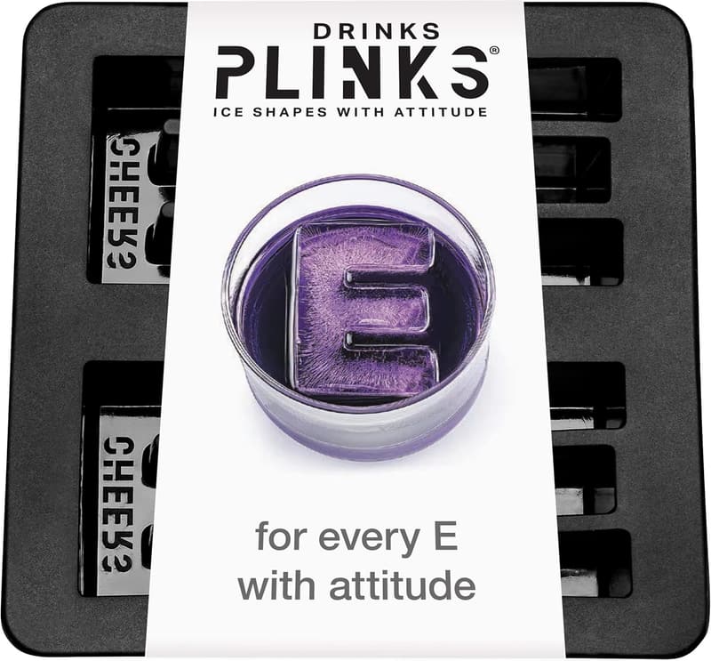 Personalized Letter E Silicone Ice Cube Mold for Cocktails