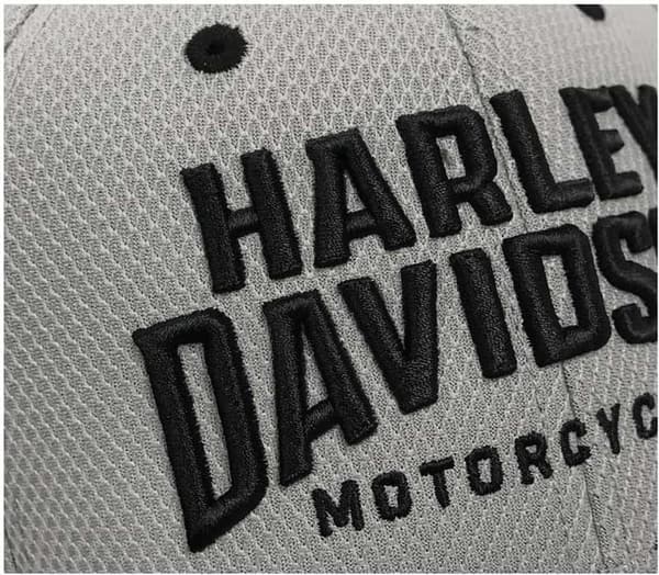 Harley-Davidson Men's Gray Embroidered Adjustable Baseball Cap