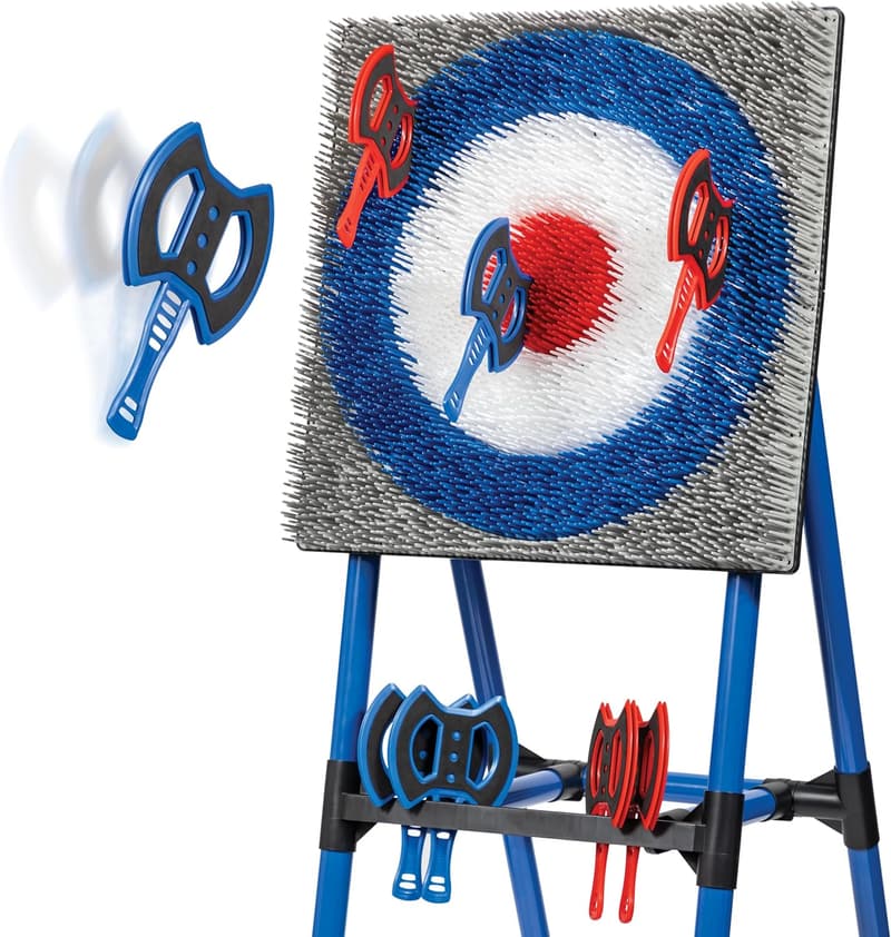 Axe Throwing Game Set - Deluxe Steel Frame for Indoor/Outdoor Use