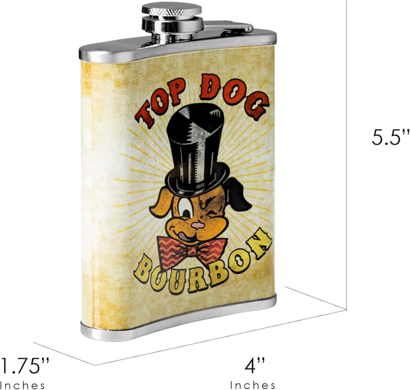 Funny Stainless Steel Leak-Proof Liquor Flask for Him