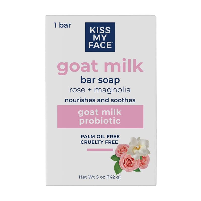 Probiotic Goat Milk Soap Bar - Rose & Magnolia, Cruelty-Free