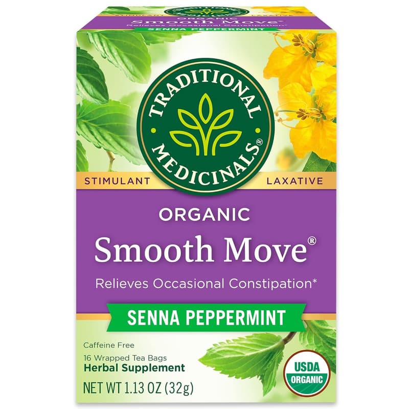 Organic Peppermint Laxative Tea - 16 Bags