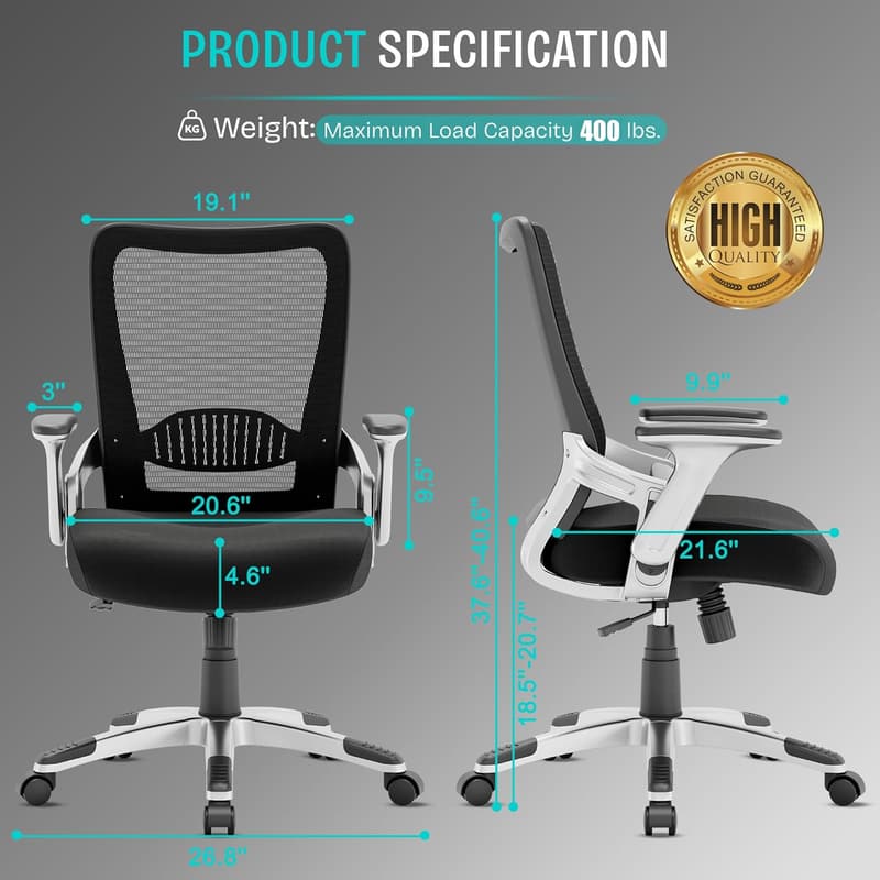 Ergonomic Office Chair with Adjustable Lumbar Support
