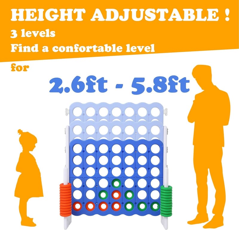 Giant 4-to-Score Game Set for Family and Party Fun