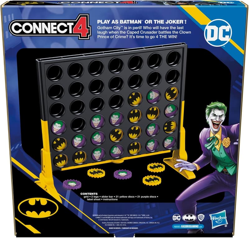 Batman Connect 4 Game | Strategy Board Game for Ages 6+
