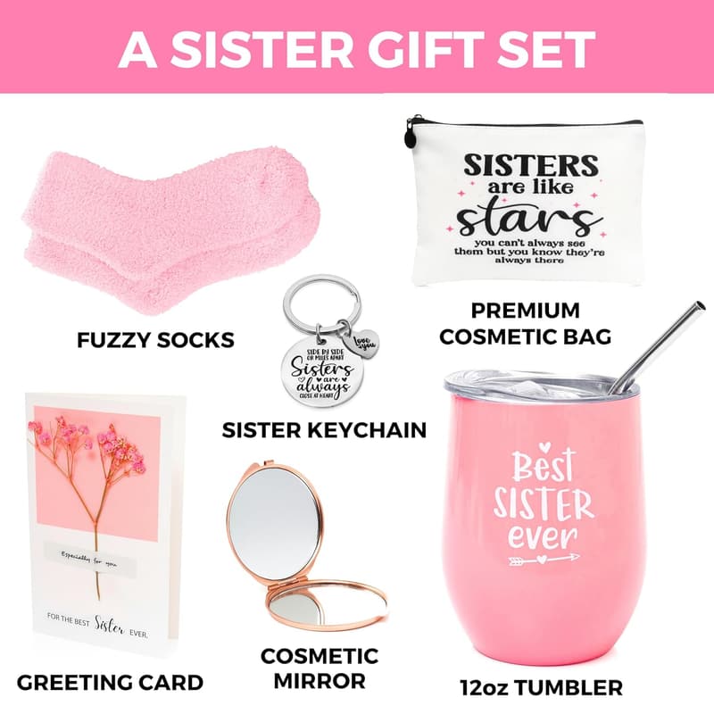 Sister Birthday Gift Box - 6-Piece Set for Sister