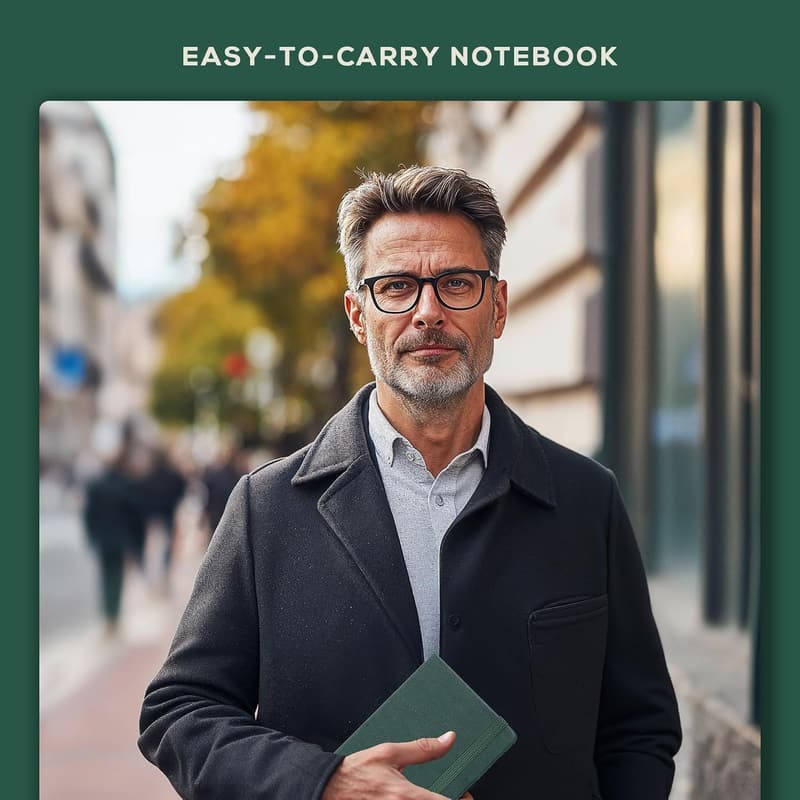 Vegan Leather Password Keeper Book with Tabs – Dartmouth Green