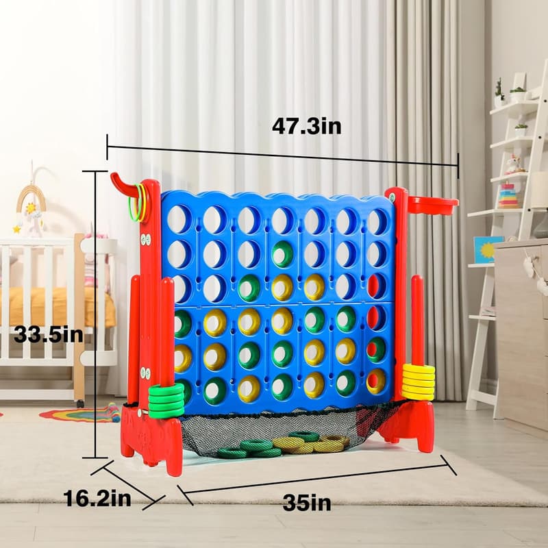 Giant 4-to-Score Game Set with Carrying Bag for Parties