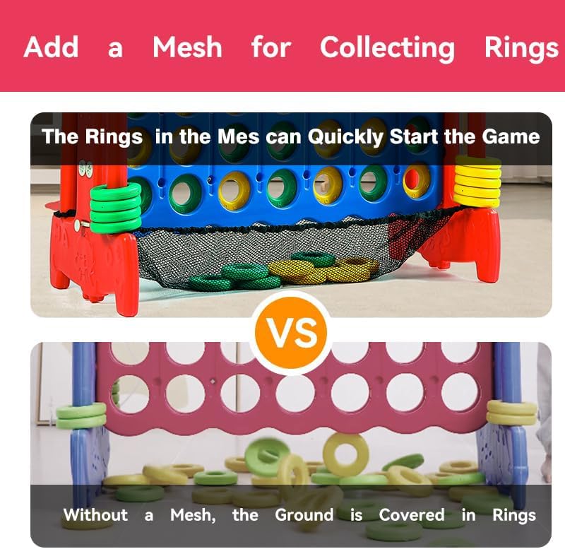Giant 4-to-Score Game Set with Carrying Bag for Parties