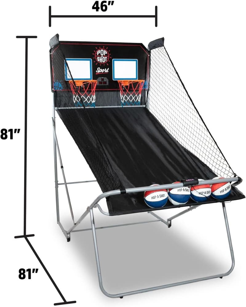 Dual Shot Sport Arcade Basketball Game | 10 Game Modes, Foldable