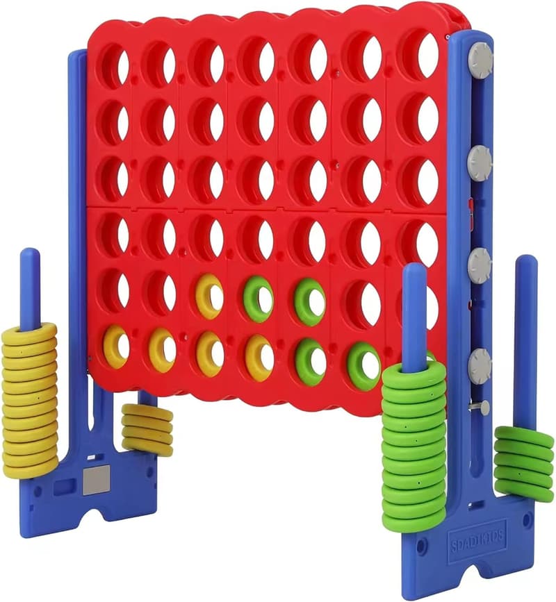 Giant 4 Connect Game for Outdoor Fun - Adjustable Height