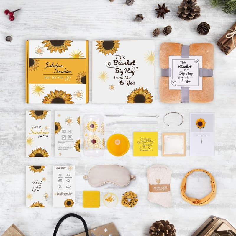 Sunflower Gift Set for Women - Unique Birthday & Mother's Day