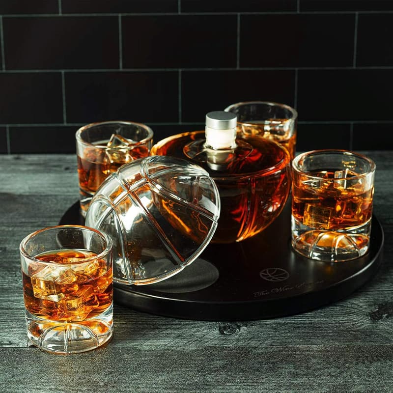 Basketball Decanter Set - Unique Barware for Sports Fans