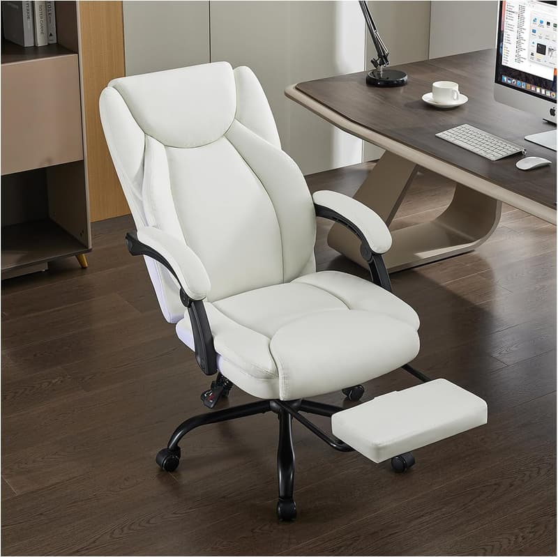 Big & Tall Ergonomic Office Chair with Footrest - 400Lbs Capacity