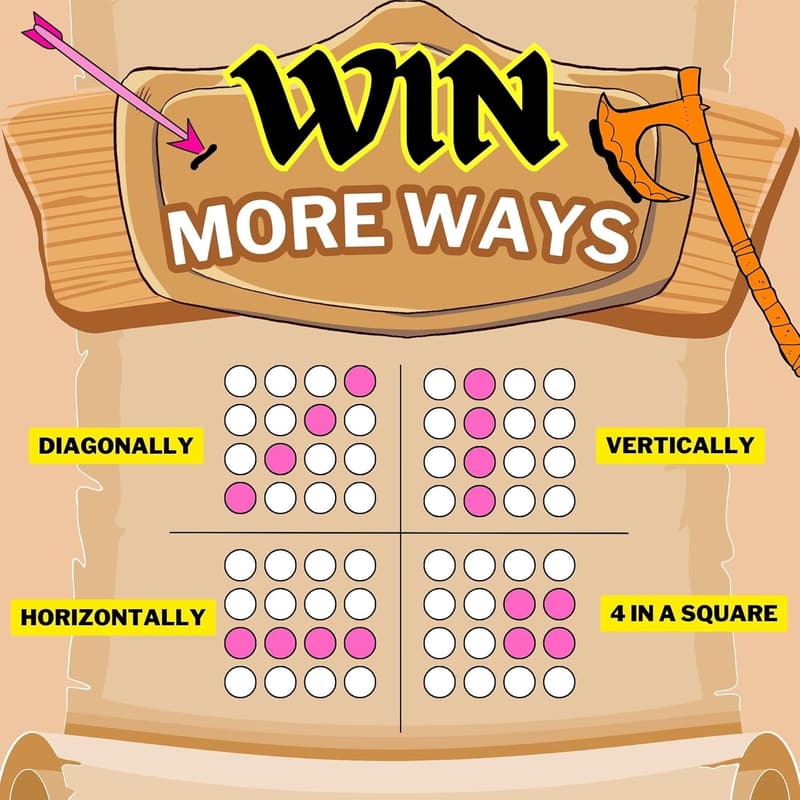 Connect War - Handcrafted 4 in a Row Game for 2-6 Players