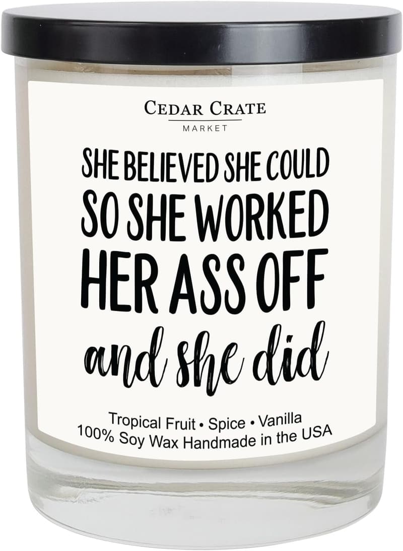 Funny Graduation Candle Gift for College & High School Grads