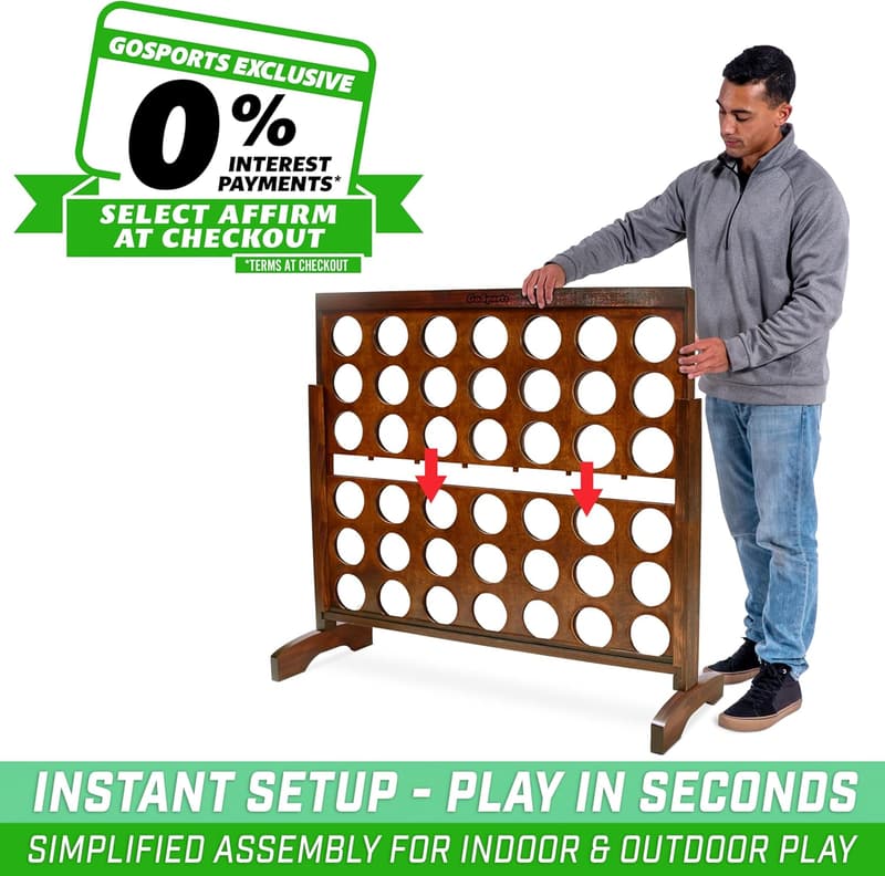 Giant 4 in a Row Game with Carry Case - Portable Fun