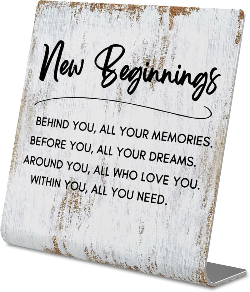 Motivational New Job Gift for Women - Retro Office Plaque