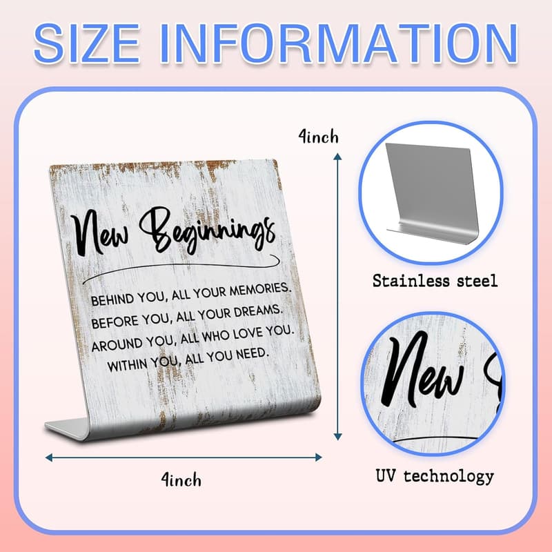 Motivational New Job Gift for Women - Retro Office Plaque