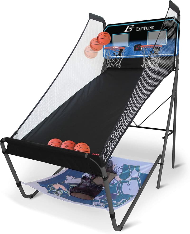 3-in-1 Indoor Basketball, Football & Baseball Game Center