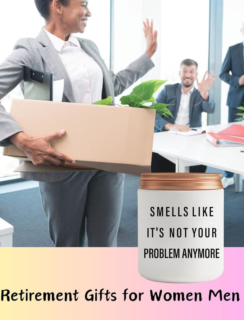 Farewell Gift: Lavender Scented Candle for Coworkers