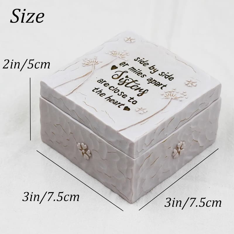 Hand-Painted Keepsake Box for Sister's Birthday