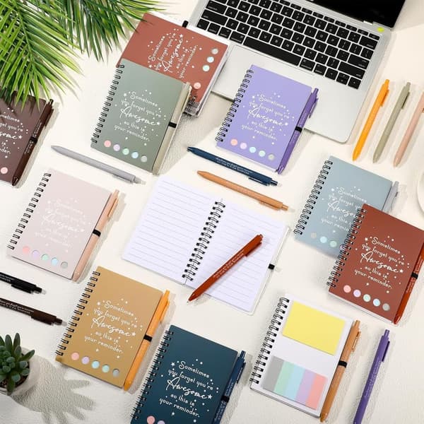 Employee Appreciation Gift Set: Inspirational Notebook & Bamboo Pen
