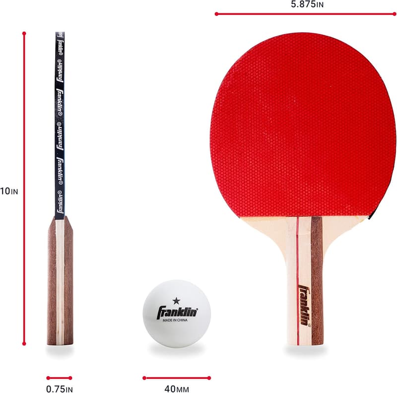 Ping Pong Paddle Set with Balls - 2 & 4 Player Starter Kit