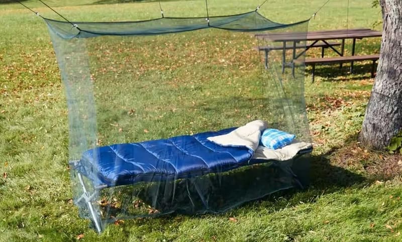 Military Green Portable Tactical Mosquito Net for Camping