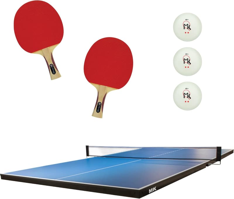 Conversion Ping Pong Table Top with Paddle Set