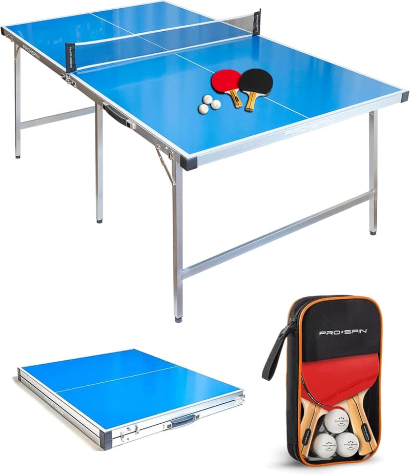 Compact Portable Ping Pong Table Set - Indoor/Outdoor Use