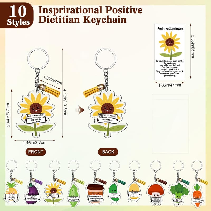 Teacher Support Keychain for Student Graduation & Mental Health Awareness