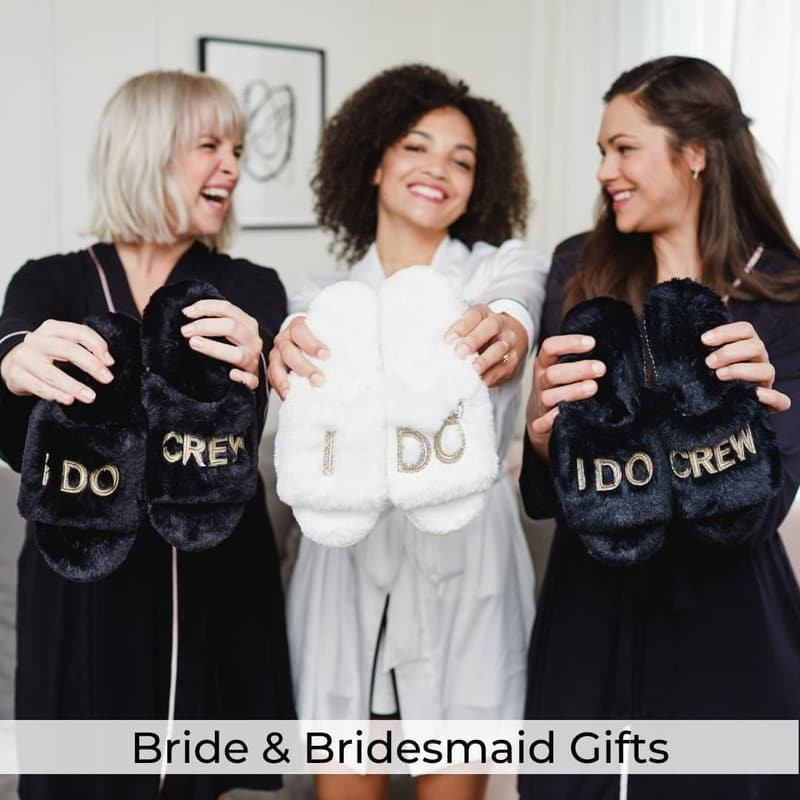 Bridal Party Matching Slippers for Women - 
